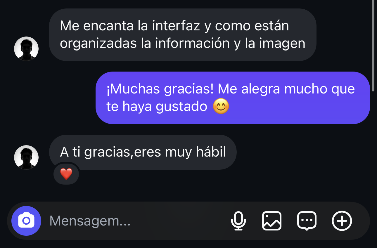 Depoimento: me encanta la interfaz