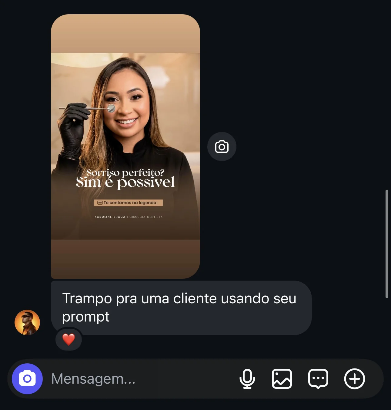 Depoimento: usei num trabalho para cliente